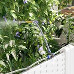 vidaXL Pots de jardin Blanc 120 x 40 x 142 cm Acier