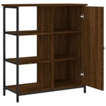vidaXL Buffet chêne marron 70x30x80 cm bois d'ingénierie