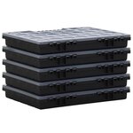 vidaXL Boîtes d'assortiment 10 Pièces 40x30x5 cm Polypropylène