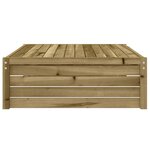 vidaXL Repose-pied de jardin 120x80 cm bois de pin imprégné