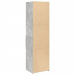vidaXL Buffet haut gris béton 50x42 5x185 cm bois d'ingénierie