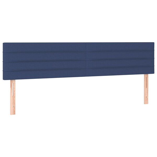 vidaXL Têtes de lit 2 Pièces Bleu 90x5x78/88 cm Tissu