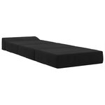 vidaXL Canapé-lit pliable Noir 200 x 70 x 15 cm Velours