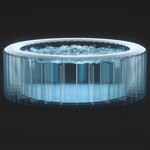 Intex Baignoire de massage à bulles ronde PureSpa 216x71cm 6 personnes