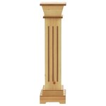 vidaXL Support pilier carré à plantes Bois clair 17x17x66 cm MDF