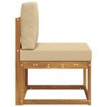 vidaXL Sofa de milieu extérieur Bois d'Acacia Massif