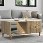 vidaXL Table basse Chêne Sonoma 90 x 50 x 40 cm Bois d'ingénierie