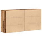 vidaXL Buffets 2 Pièces Bois ancien 79x38x80 cm Bois d'ingénierie