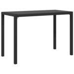 vidaXL Ensemble de salle à manger pour jardin 3 Pièces Anthracite Acier