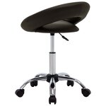 vidaXL Chaise pivotante de salle à manger Marron Similicuir