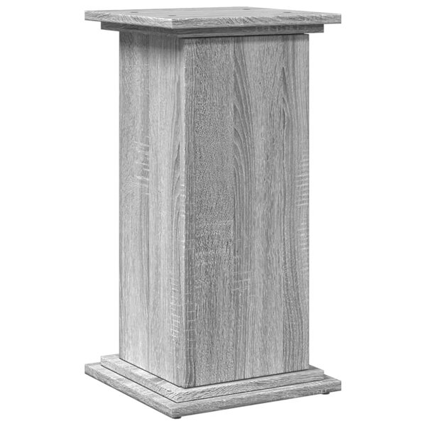 vidaXL Piédestal avec rangement sonoma gris bois d'ingénierie