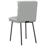 vidaXL Chaises à manger lot de 4 Gris clair Velours
