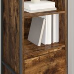 vidaXL Bibliothèque Chêne Fumé 43 x 36 x 150.5 cm Bois d'ingénierie