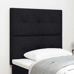 vidaXL Tête de lit LED avec des lumières à LED Noir 100 cm tissu