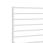 vidaXL Cadre de lit métal sans matelas et tête de lit blanc 193x203 cm