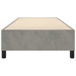vidaXL Cadre de lit à ressorts gris clair 80x200 cm velours
