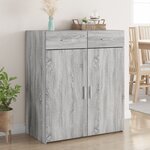 vidaXL Buffet sonoma gris 80x42 5x93 cm bois d'ingénierie