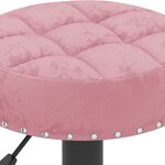vidaXL Tabourets de bar lot de 2 rose velours