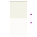 vidaXL Store enrouleur occultant blanc cassé largeur du tissu 80 7 cm