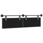 vidaXL Tête de lit suspendue Gris foncé Tissu