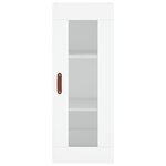 vidaXL Buffet haut Blanc 34 5x34x180 cm Bois d'ingénierie