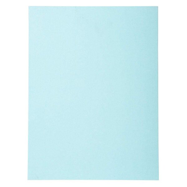 Paquet de 100 chemises Foldyne 250 carte recyclée 240 grammes coloris bleu x 5 EXACOMPTA