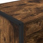 vidaXL Armoires Hautes 2 Pièces Chêne Fumé 60 x 36 x 200 cm