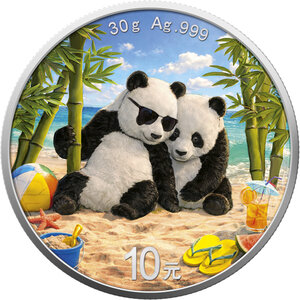 Monnaie PANDA SUMMER Four Seasons Argent 10 Yuan China 2026