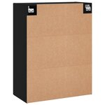 vidaXL Armoire murale noir 69 5x34x90 cm bois d'ingénierie
