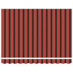 vidaXL Auvent Rétractable Manuel Orange et Marron 300x250 cm
