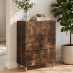vidaXL Armoire à tiroirs 66 x 34 5 x 90 cm Bois d'ingénierie