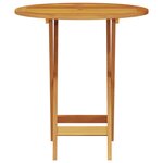 Set de bistro pliant 3 pièces en acacia