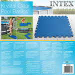 Intex Bâches de sol de piscine 8 Pièces 50 x 50 cm Bleu