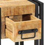 vidaXL Cabinet de chevet 2 Pièces 30 x 30 x 40 cm bois de manguier massif