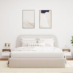 vidaXL Meubles TV muraux 2 Pièces blanc 40x30x30 cm bois d'ingénierie