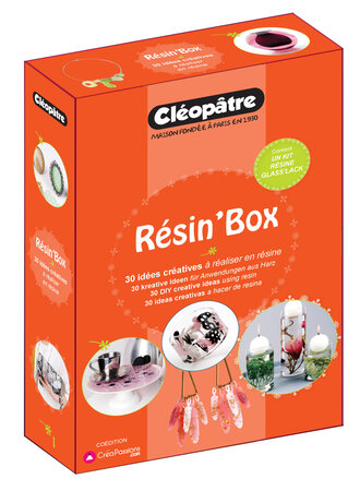 Resin'box : kit résine avec livre bijoux et objets
