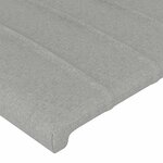 vidaXL Cadre de lit sans matelas gris clair 80x200 cm tissu