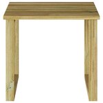 vidaXL Table de Bain de Soleil Marron 40 x 40 x 36 cm Pin imprégné