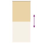 vidaXL Store enrouleur occultant 120 x 230 cm beige