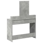 vidaXL Table de Toilette avec tiroir Gris béton 100 x 41 x 140 cm