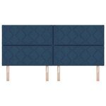 vidaXL Tête de lit avec tête de lit Bleu 200 cm Cuir synthétique