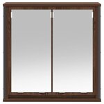 vidaXL Armoire murale de salle de bain miroir chêne marron 60x21x60 cm