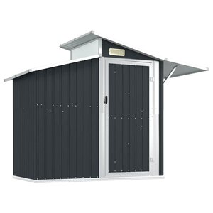 vidaXL Abri de jardin Anthracite 270x130x208 5 cm Acier galvanisé