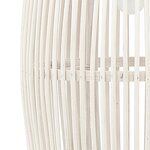 vidaXL Lampe suspendue Blanc Osier 40 W 21x50 cm Ovale E27