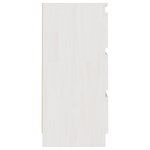 vidaXL Table de chevet Blanc 40x29 5x64 cm Bois de pin solide