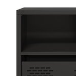 vidaXL Meuble TV noir 101 5x39x43 5 cm acier laminé à froid