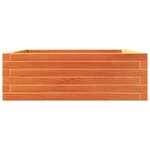 vidaXL Jardinière cire marron 70x70x23 cm bois de pin massif