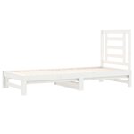 vidaXL Lit coulissant Blanc 2x(90x200) cm Bois de pin massif
