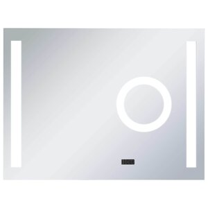 vidaXL Miroir mural à LED de salle de bain et capteur tactile 80x60 cm