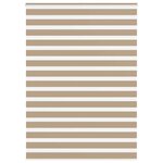 vidaXL Store zèbre marron sable largeur du tissu 155 9cm polyester